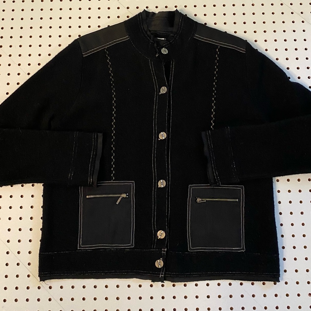 Chico's Black Textured Jacket